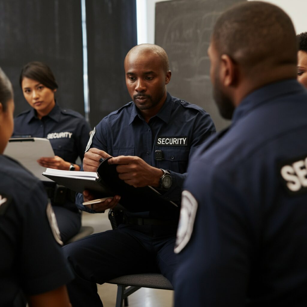 diverse security guard training near me