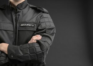 male security jacket and tag
